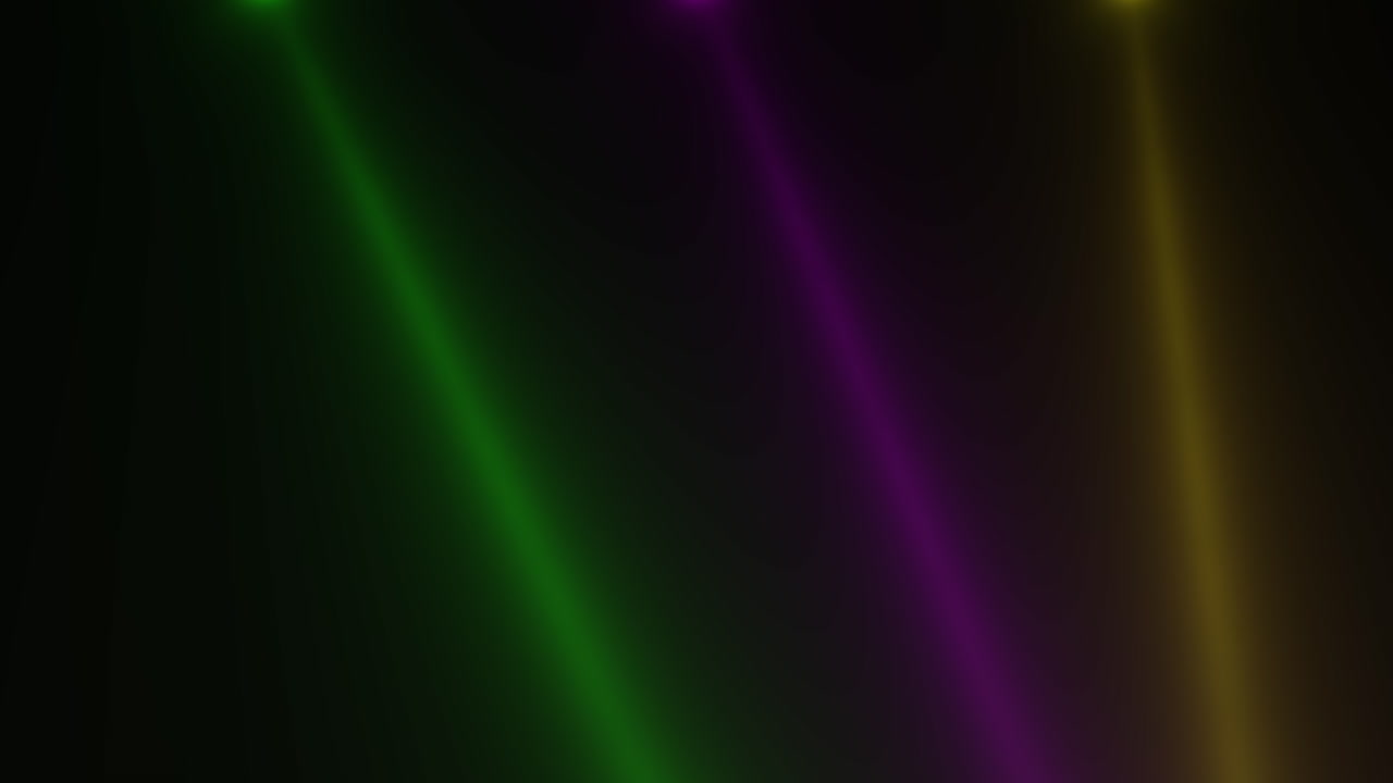 luces de neón de colores en el escenario de la discoteca