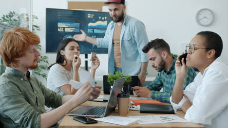 reunión de negocios en curso