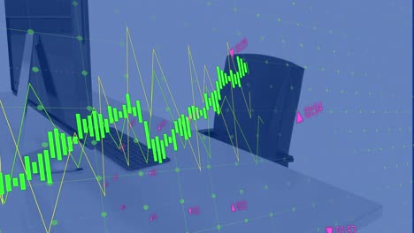 esta es una animación de gráficos con números moviéndose en un fondo transparente.