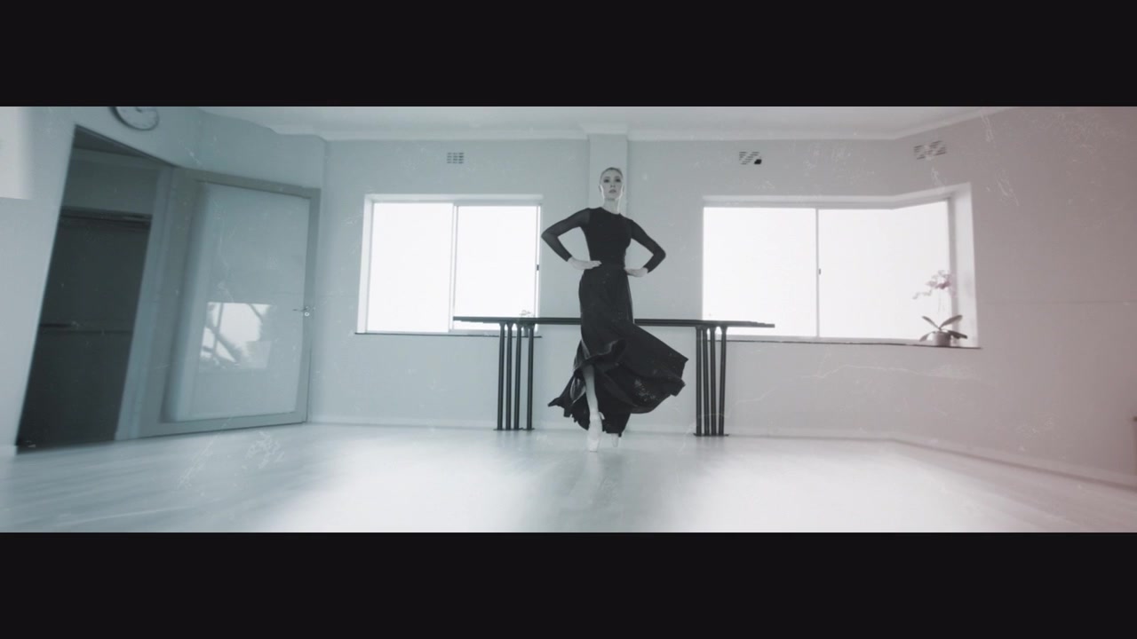 Rivelazione dinamica del titolo con effetto parallasse che presenta diverse performance artistiche
