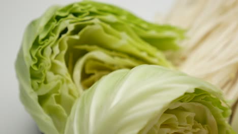 ingrediente de las verduras shabu, de cerca