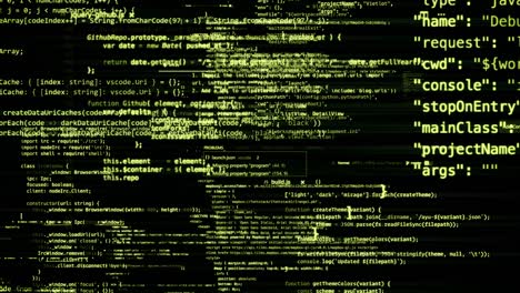 el código abstracto se mueve en el espacio virtual. en bucle