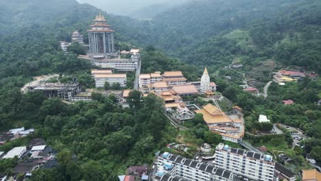 aerial view of kek lok si temple in penang, malaysia