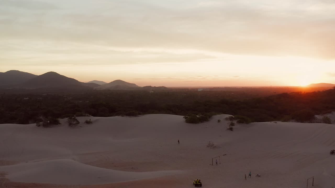 Sunset over the dunes