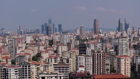 aerial view of istanbul city skyline