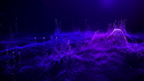 fantastic 3d particle landscape.