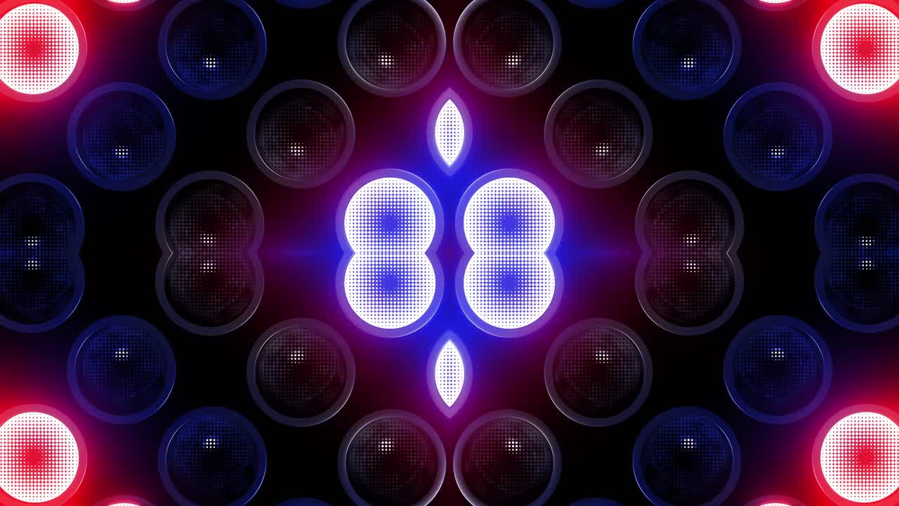 patrón de círculo de neón abstracto