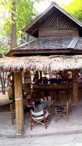 Traditional Thai restaurant surrounded by nature