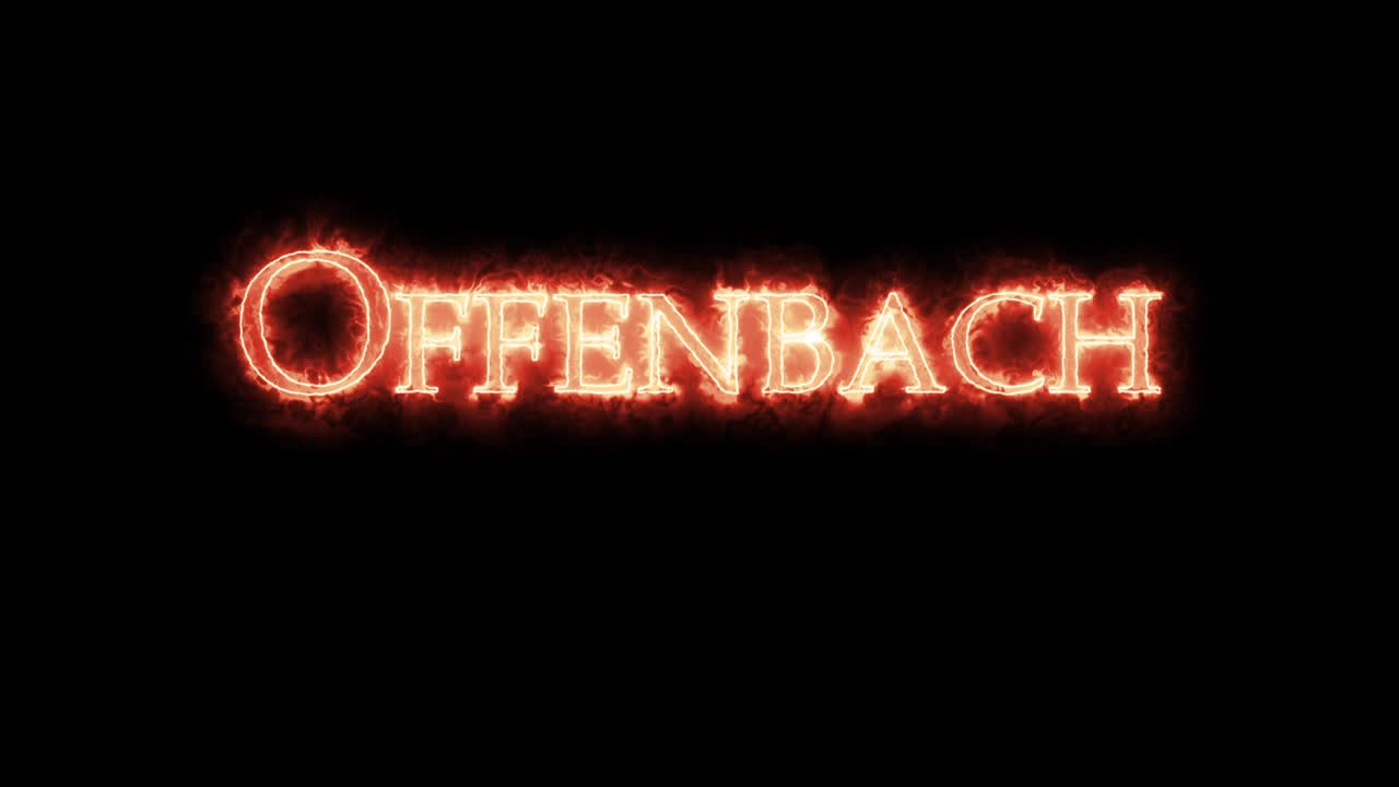 offenbach escrito con fuego. bucle