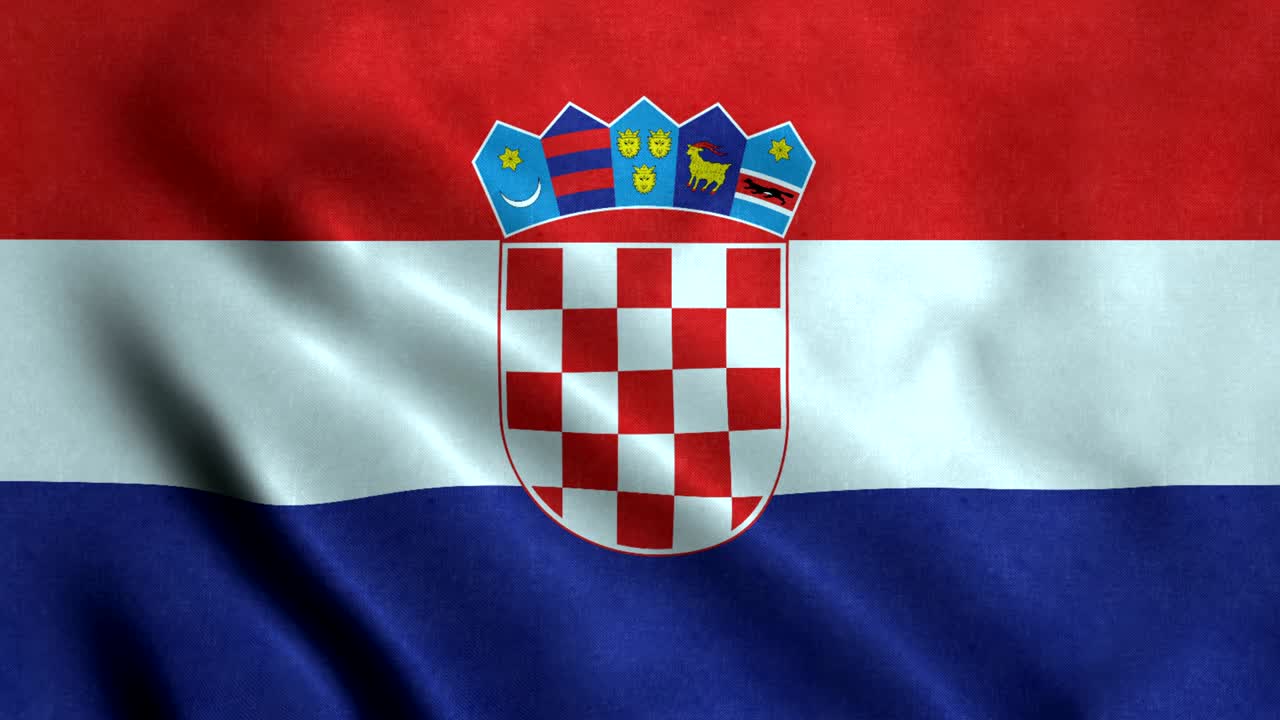 크로아티아의 4k 무결 루프 발