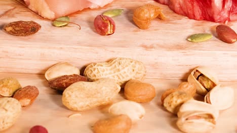 nuts, cheese, and tofu