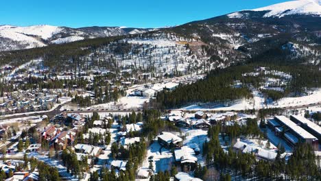 ski town traffic jam