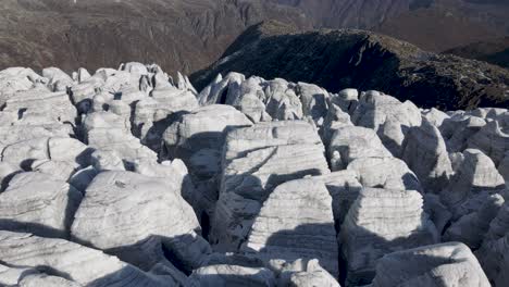 blick auf den buerbreen-gletscher in folgefonna aus der luft