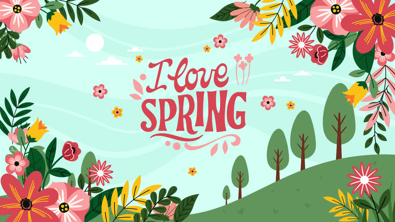 Springtime Floral Background