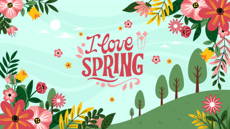 springtime floral background