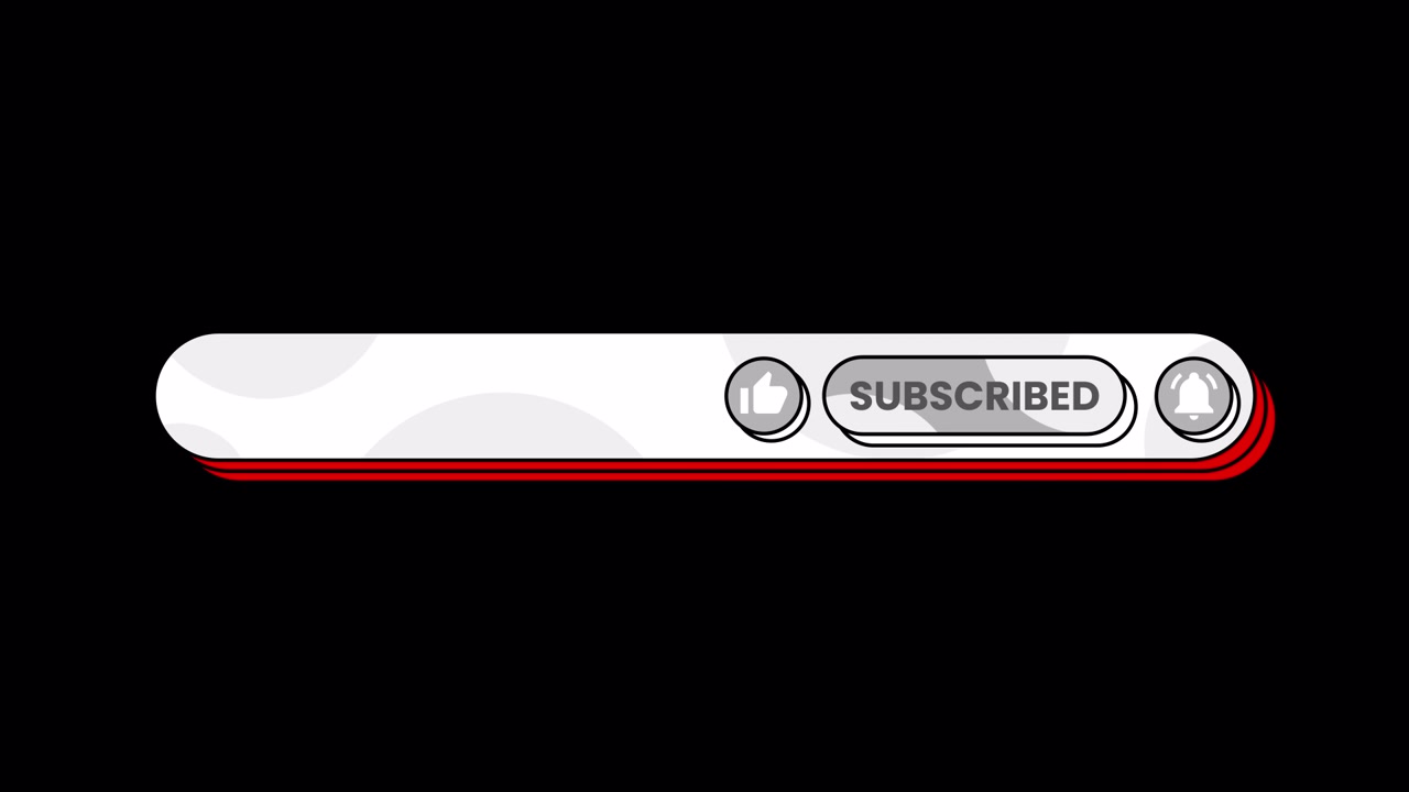 Animated YouTube Subscribe, Like, and Notification Bell Buttons