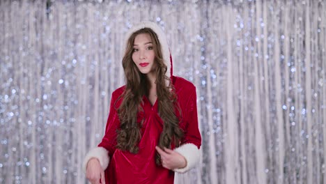 woman in santa costume