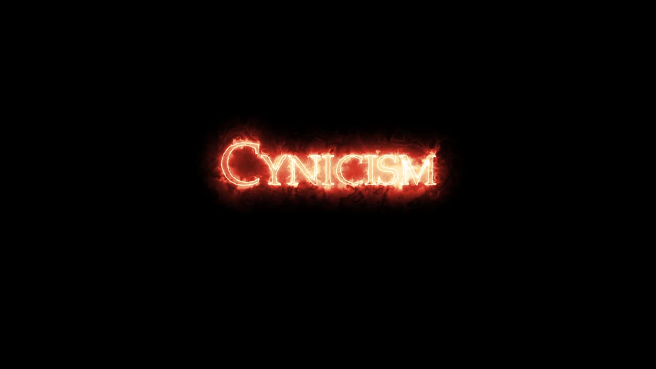 el cinismo escrito con fuego.