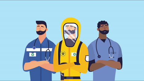 medical staff workers avatars characters