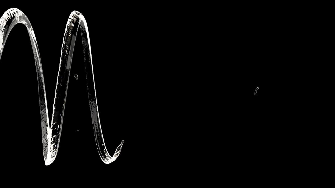 순수한 물의 흐름은 소용돌이 4k에 curls