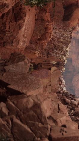 red rock cliff face