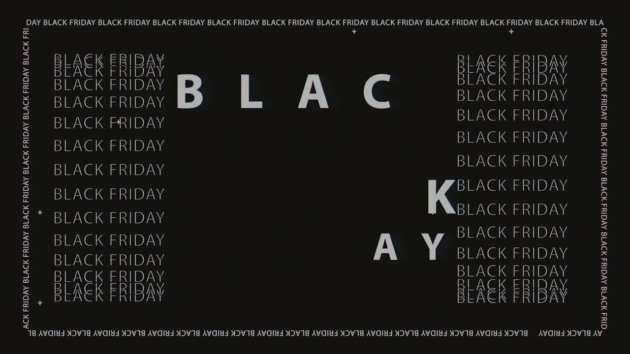 블랙 프라이데이 판매 운동 루프 애니메이션, 메가 판매, 쇼핑 판매 프로모션, 쇼핑 광고, 애니메이션 배너