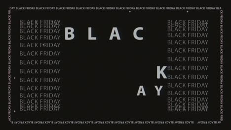 venta del viernes negro animación de bucle cinético. mega venta. promoción de venta de compras. publicidad de compras banner animado