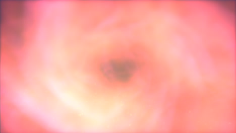 vibrante y cautivadora espiral de nebulosa de color rosa y naranja
