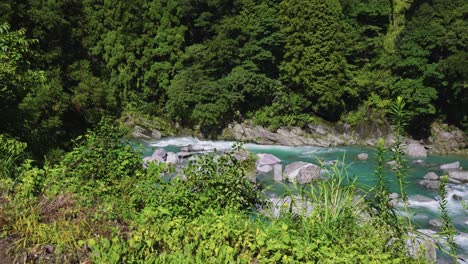 pristine river in the iya valley of shikoku japan 4k