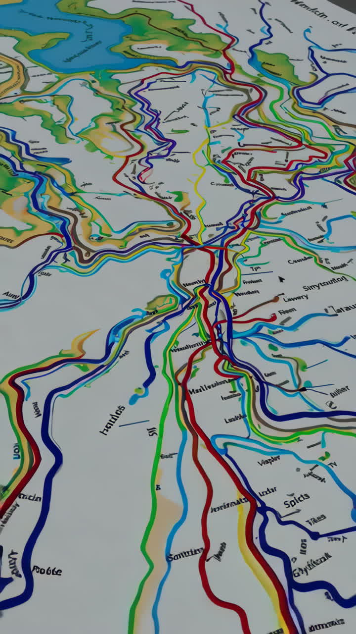 Detailed Map of River Systems and Regions