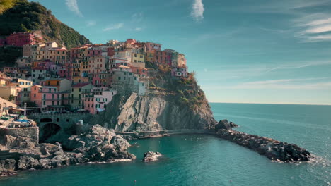 view of manarola, cinque terre, italy