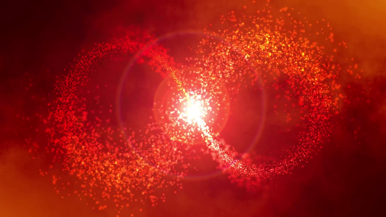 무한 상징, 입자, 움직이는 불꽃놀이