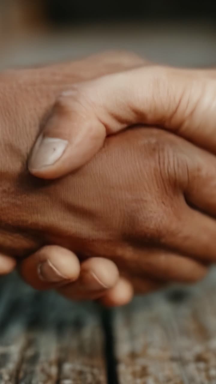 An Intimate Moment of Connection: Two Hands Intertwined in a Gesture of Trust and Unity, Signifying Friendship and Togetherness in an Ever-Changing World