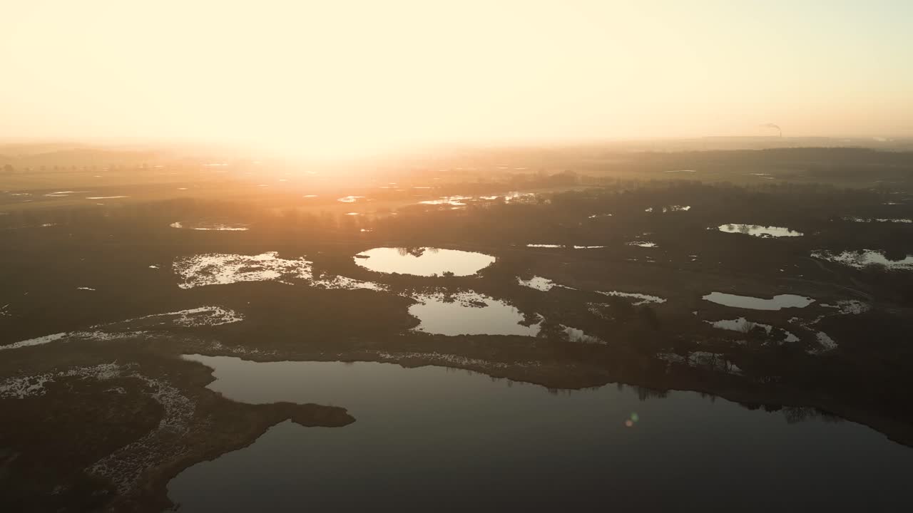 Sunrise over a Moorland Landscape