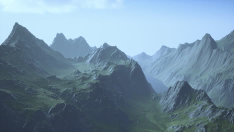 fog in the mountains of norway