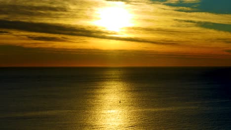 gold coast water front view sunrise during winter