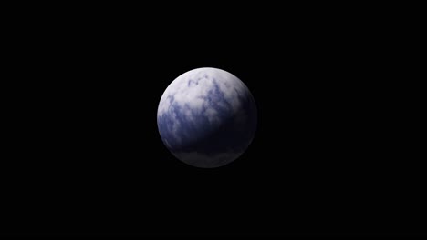 storm occurring on the blue planet with black background