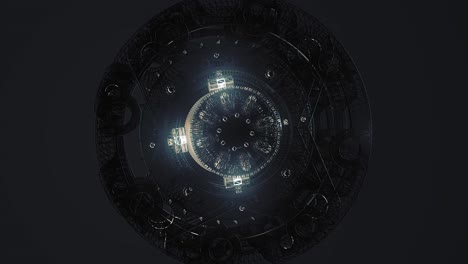 intrincado mecanismo futurista