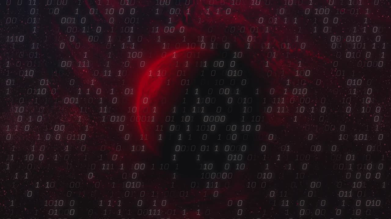 animación del procesamiento de datos en todo el mundo