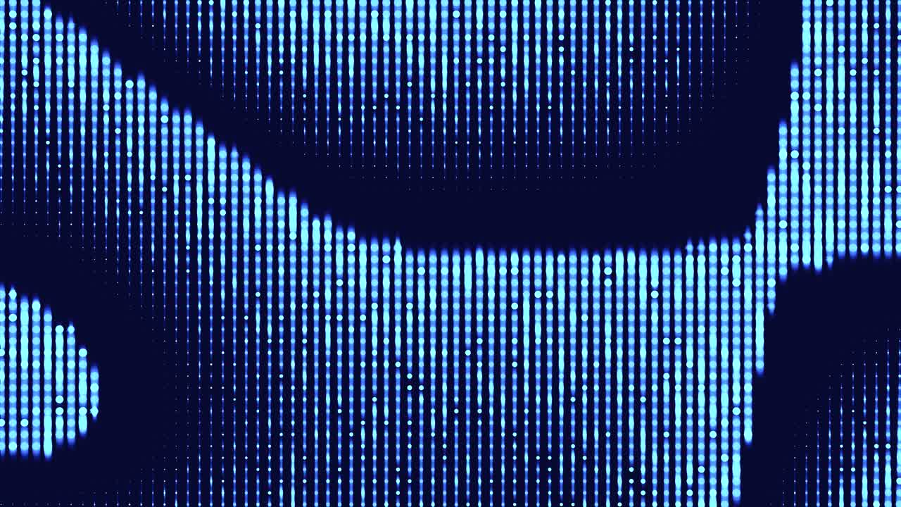 Abstract Blue Digital Dot Pattern Moving Seamlessly