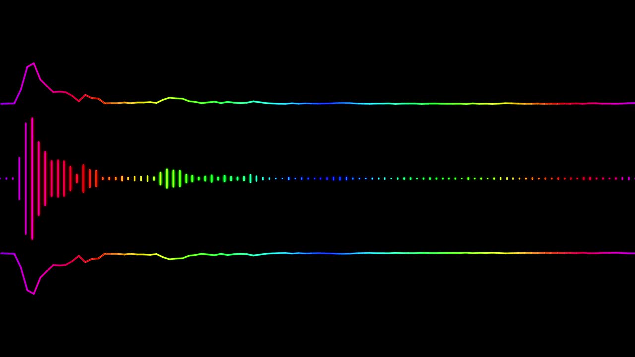 4k 오디오 이라이저 배경, 음악 컨트롤 레벨, 다채롭고 loopable, 모션 그래픽 및 배경 애니메이션