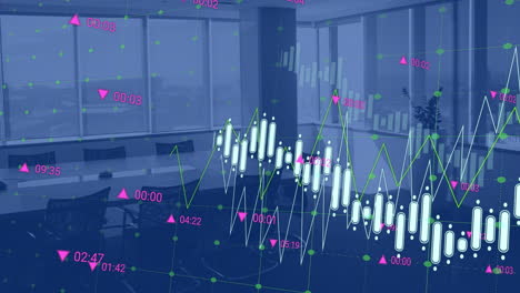 Animación-Del-Procesamiento-De-Datos-Financieros-En-Una-Oficina-Vacía