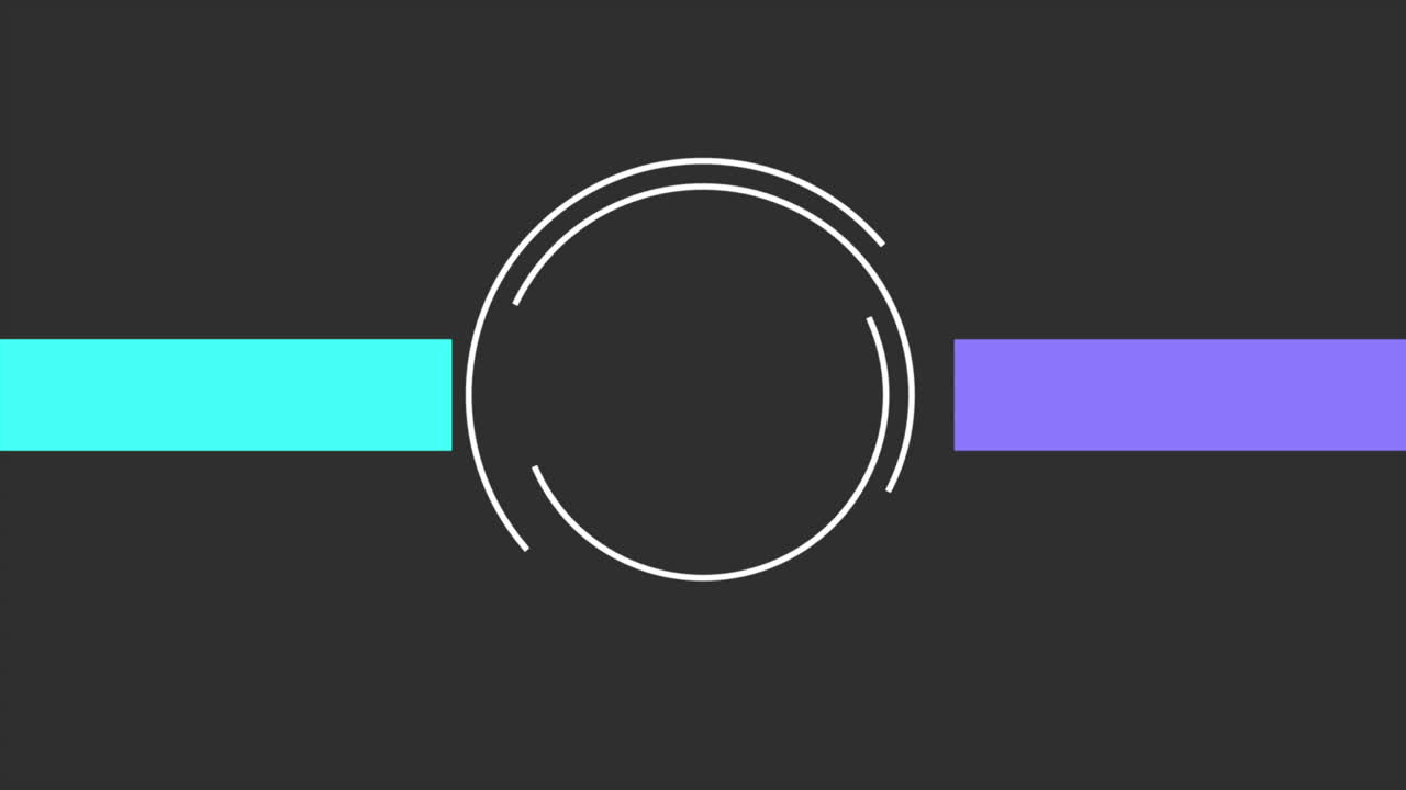 rayas moradas y azules con círculos en degradado negro