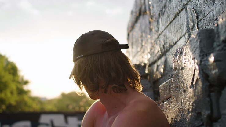 Person after doing parkour