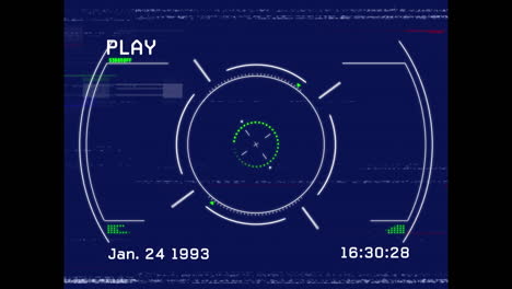 Animation of data processing over interference