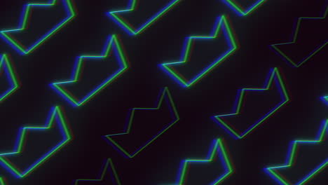 Glowing-blue-and-green-diagonal-lines-create-captivating-zigzag-pattern