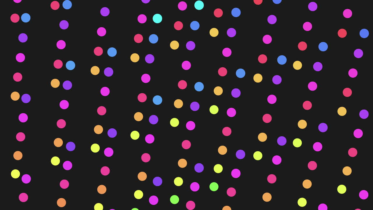 A vibrant and eye-catching circular pattern made of colorful dots on a black background. This design could serve as a striking background or graphic element for various purposes