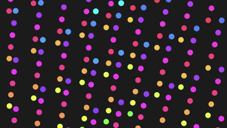 a vibrant and eye-catching circular pattern made of colorful dots on a black background. this design could serve as a striking background or graphic element for various purposes