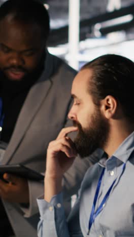 vertical video data center system administration team collaborating on ai automation