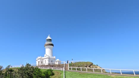 time-lapse of a lighthouse on a clear day